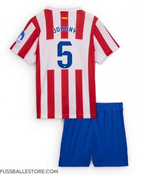 Günstige Atletico Madrid Johnny Cardoso #5 Heimtrikotsatz Kinder 2025-26 Kurzarm (+ Kurze Hosen) Günstige Atletico Madrid Johnny Cardoso #5 Heimtrikotsatz Kinder 2025-26 Kurzarm (+ Kurze Hosen)